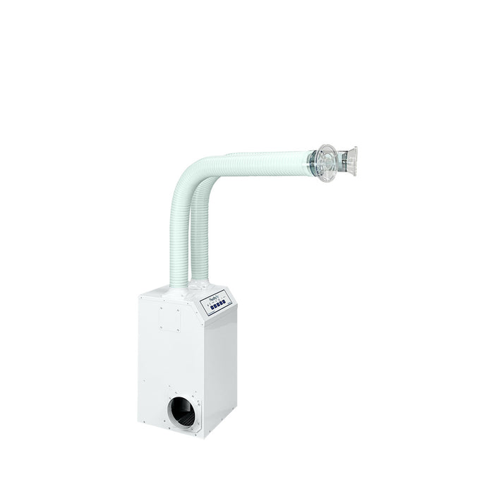 HealthyAir Nail Salon Source Capture System Dual Station Nail Salon Ventilation System for Local Exhaust Vent to Outside