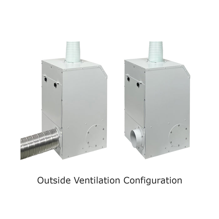 HealthyAir Nail Salon Source Capture System Nail Salon Local Exhaust Ventilation System - Single Station Fan-Filter Exhauster