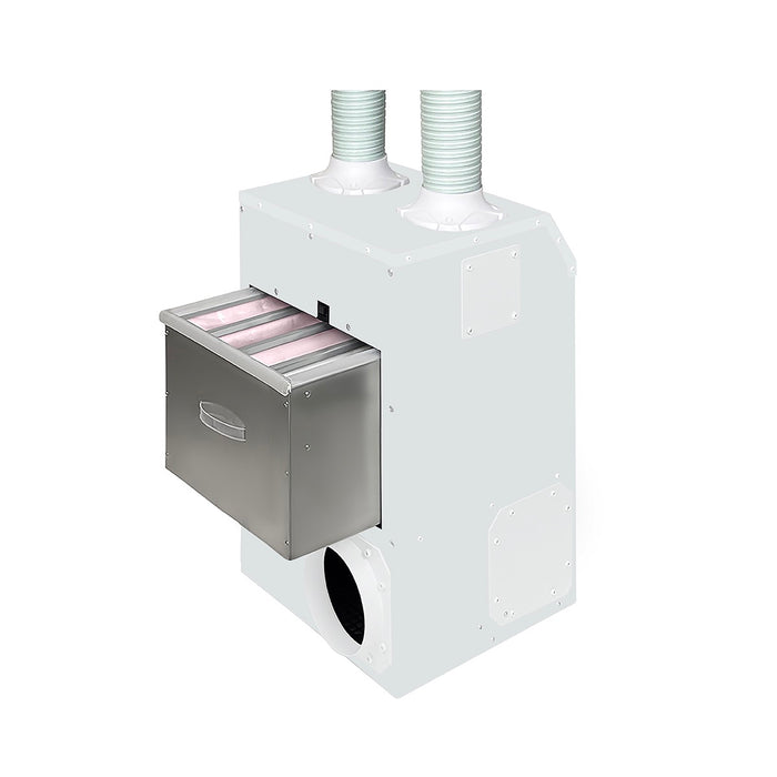 HealthyAir® Source Capture Fan-Filter Exhauster - Quad Nail Station - Back View with Filter