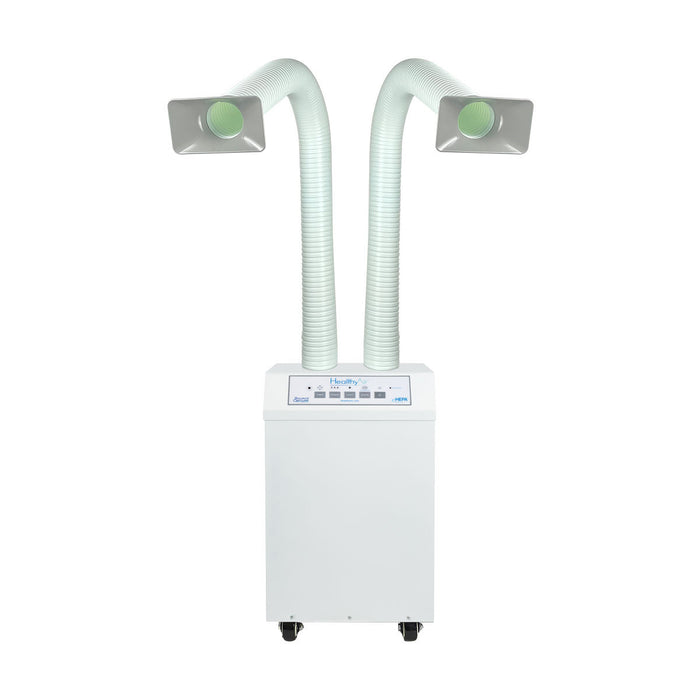 HealthyAir Source Capture Air Purifier Outside Ventilation Local Exhaust Ventilation Salon Source Capture System IMC Compliance Nail Salon Ventilation System