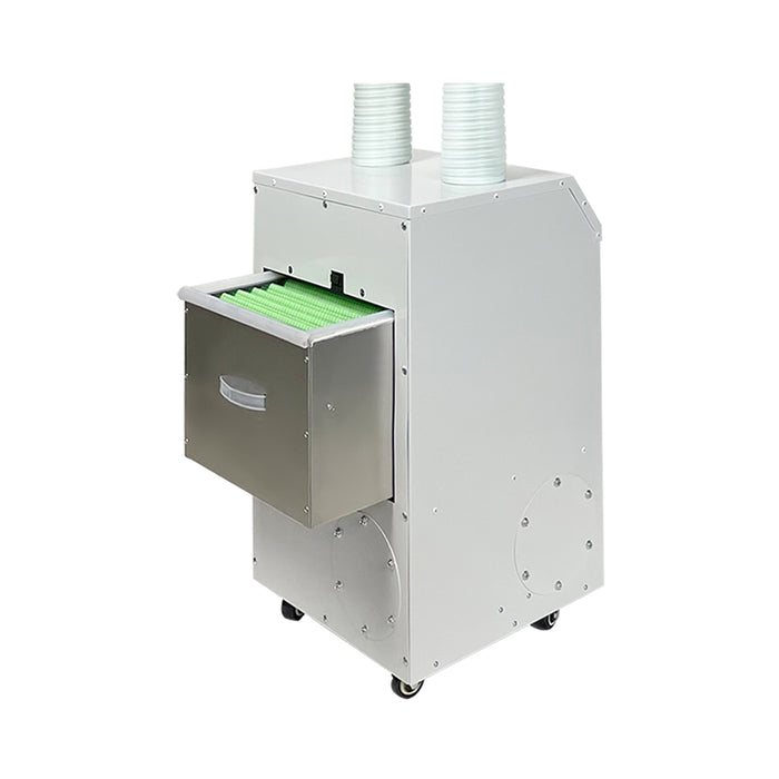 HealthyAir Source Capture Air Purifier Outside Ventilation Local Exhaust Ventilation Salon Source Capture System IMC Compliance Nail Salon Ventilation System
