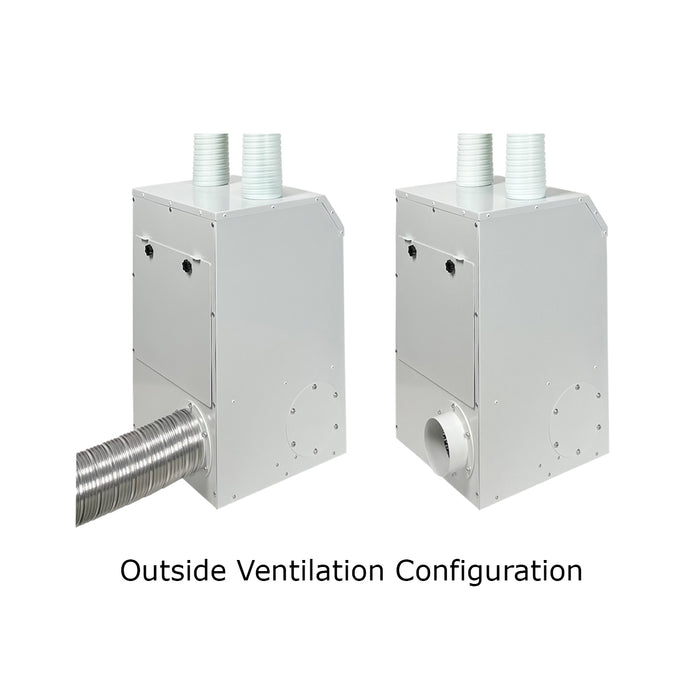HealthyAir Source Capture Air Purifier Outside Ventilation Local Exhaust Ventilation Salon Source Capture System IMC Compliance Nail Salon Ventilation System