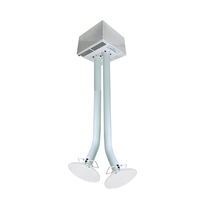 
  
  Ceiling Mount Source Capture System Air Exhaust System Fume Extractor Local Exhaust Ventilation Nail Salon Ventilation System
  
