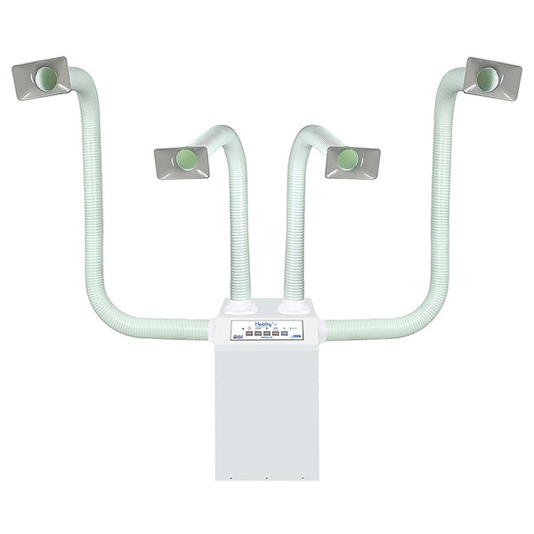Floor-Mount Source Capture Local Exhaust Ventilation System - Quad Station