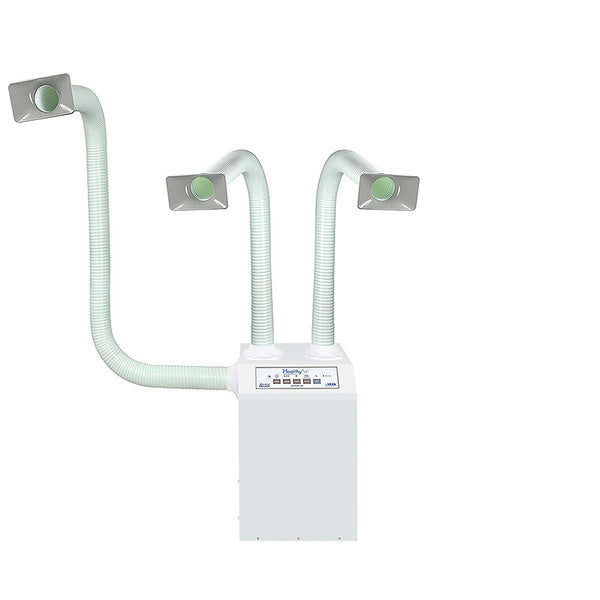 Floor-Mount Source Capture Local Exhaust Ventilation System - Triple Station