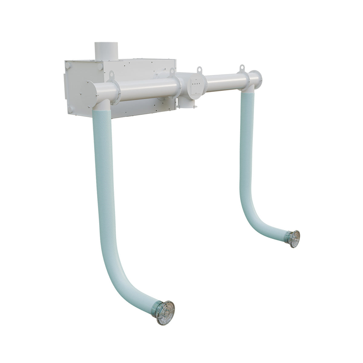Wall-Mount Dual Station Local Exhaust Ventilation Source Capture System