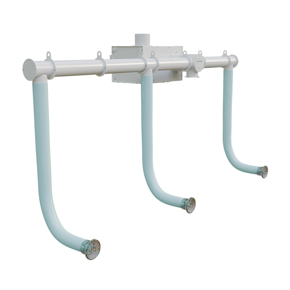 Wall-Mount Triple Station Local Exhaust Ventilation Source Capture System