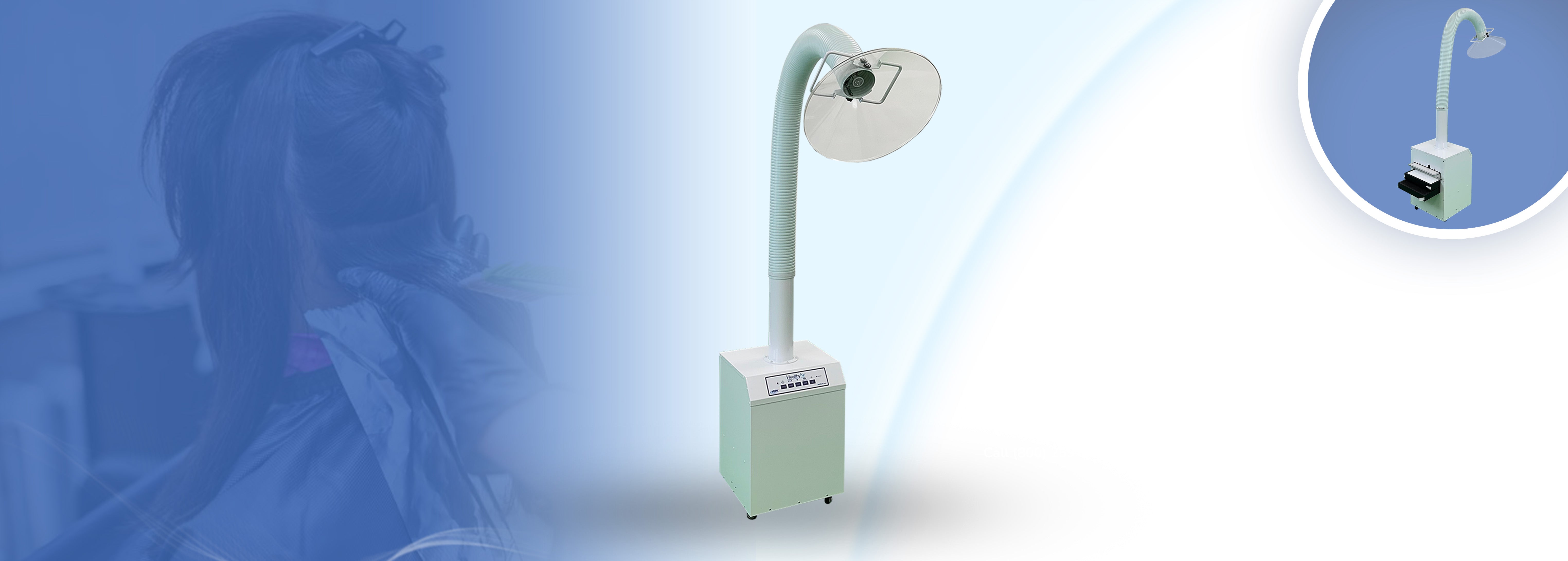 Chemical Source Capture System HealthyAir Hair Salon Fume Extractor Hair Salon Air Purifier